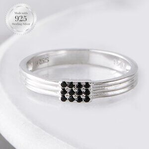 Charmed Aroma Onyx ring - 925 Sterling Silver Size 6